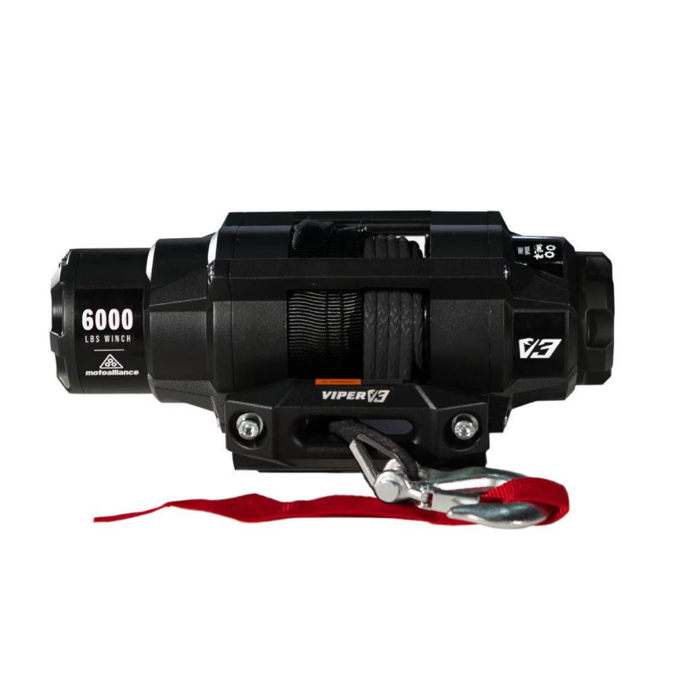 Viper 6000lbs V3 Winch Black Rope With Mount For Polaris RZR Turbo S 4 2019-2021