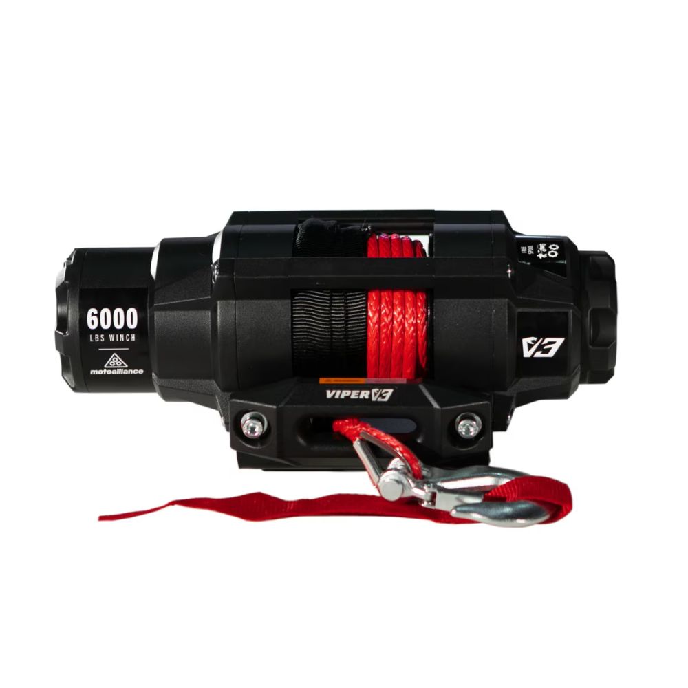 Viper 6000lbs V3 Winch Red Rope With Mount For Polaris Xpedition 425 2000-2002