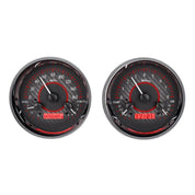 Dakota Digital VHX Universal Gauge Kit VHX-1014-Carbon Fiber Universal Gauge Kit with Red Display VHX-1014-C-R-Lionparts Powersports