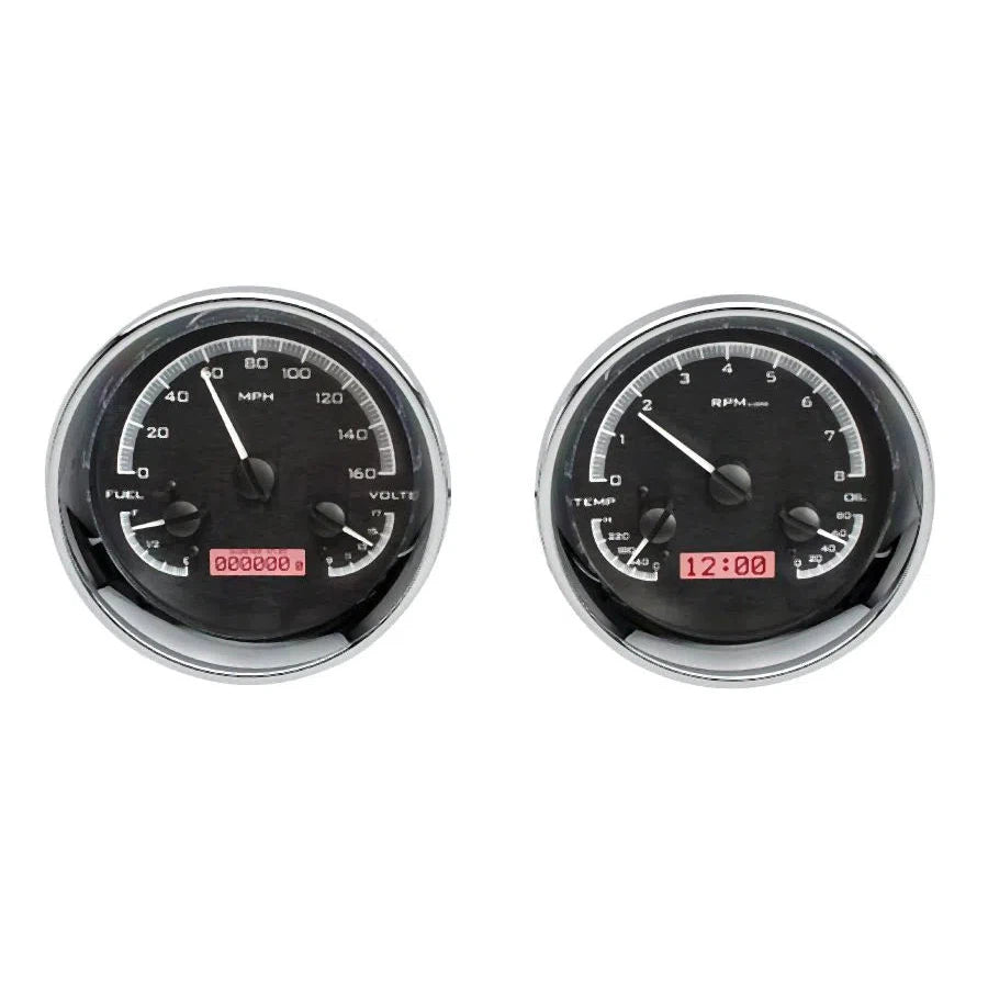 Dakota Digital VHX Universal Gauge Kit VHX-1014-Black Universal Gauge Kit with Red Display VHX-1014-K-R-Lionparts Powersports