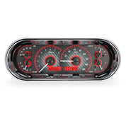 Dakota Digital VHX Universal Gauge Kit VHX-1018-Carbon Fiber Universal Gauge Kit with Red Display VHX-1018-C-R-Lionparts Powersports