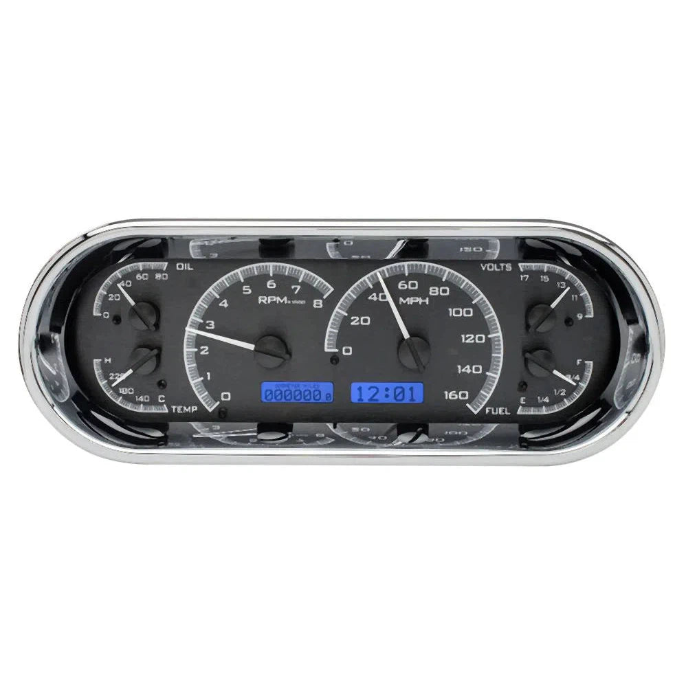 Dakota Digital VHX Universal Gauge Kit VHX-1018-Black Universal Gauge Kit with Blue Display VHX-1018-K-B-Lionparts Powersports