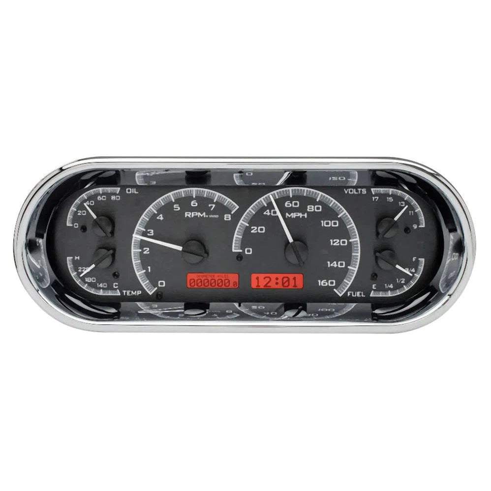 Dakota Digital VHX Universal Gauge Kit VHX-1018-Black Universal Gauge Kit with Red Display VHX-1018-K-R-Lionparts Powersports