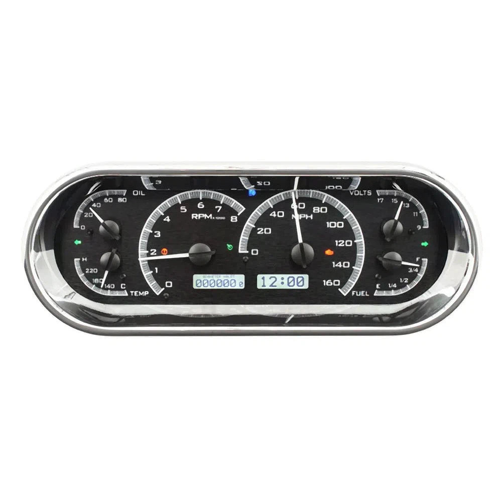 Dakota Digital VHX Universal Gauge Kit VHX-1018-Black Universal Gauge Kit with White Display VHX-1018-K-W-Lionparts Powersports