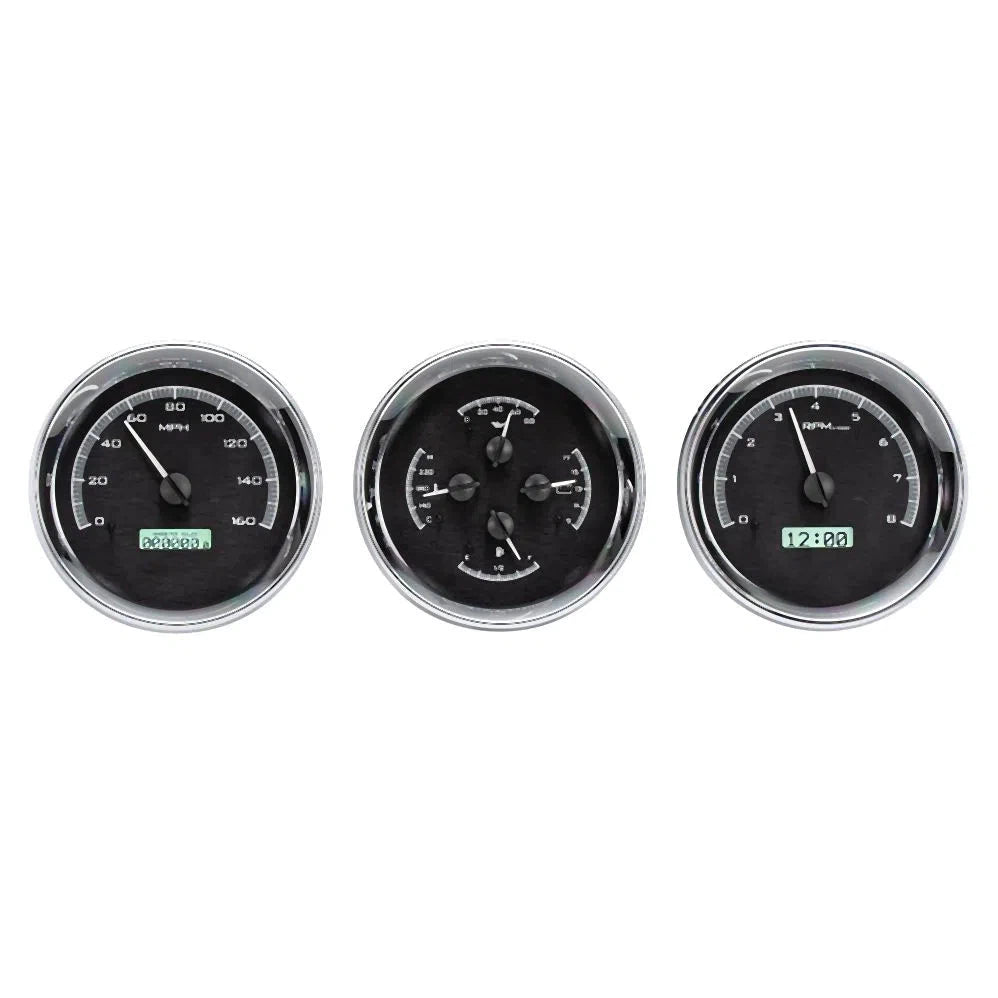 Dakota Digital VHX Universal Gauge Kit VHX-1020-Black Universal Gauge Kit with White Display VHX-1020-K-W-Lionparts Powersports