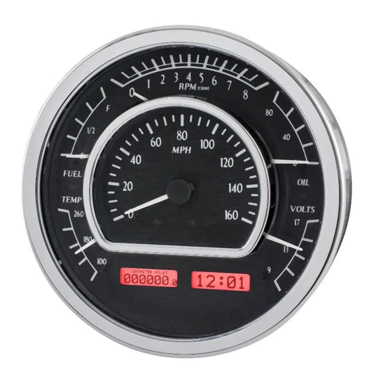 Dakota Digital VHX Universal Gauge Kit VHX-1021-Black Universal Gauge Kit with Red Display VHX-1021-K-R-Lionparts Powersports