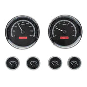 Dakota Digital VHX Universal Gauge Kit VHX-1024-Black Universal Gauge Kit with Red Display VHX-1024-K-R-Lionparts Powersports