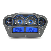 Dakota Digital VHX Universal Gauge Kit VHX-1100-Carbon Fiber Universal Gauge Kit with Blue Display VHX-1100-C-B-Lionparts Powersports