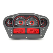 Dakota Digital VHX Universal Gauge Kit VHX-1100-Carbon Fiber Universal Gauge Kit with Red Display VHX-1100-C-R-Lionparts Powersports