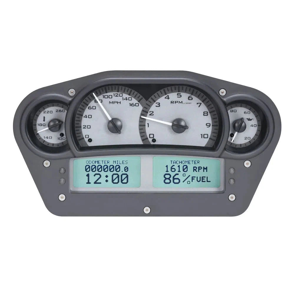 Dakota Digital VHX Universal Gauge Kit VHX-1100-Silver Universal Gauge Kit with White Display VHX-1100-S-W-Lionparts Powersports