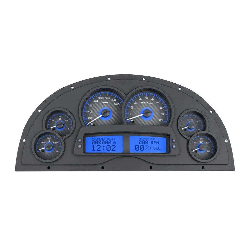 Dakota Digital 1967-1969 Chevrolet Camaro VHX Gauge Kit VHX-1200-Carbon Fiber Gauge Kit with Blue Display VHX-1200-C-B-Lionparts Powersports