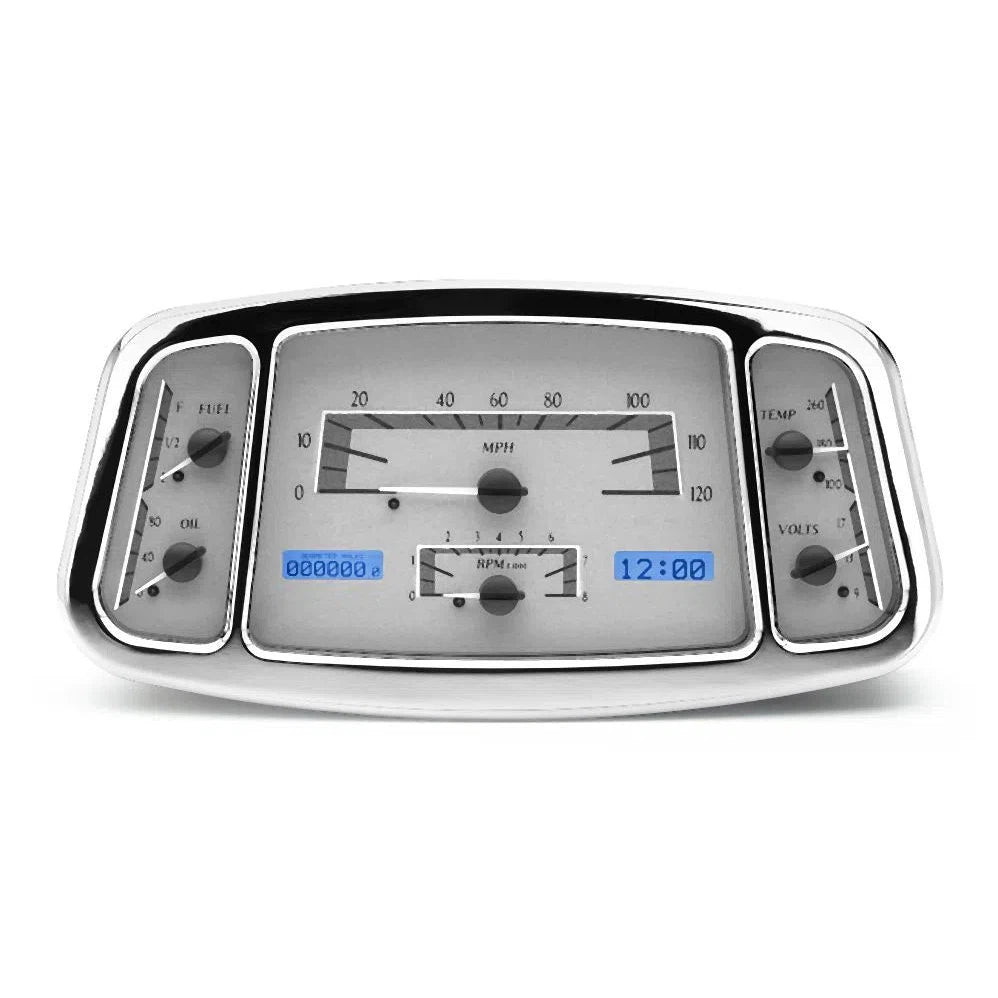 Dakota Digital 1933-1934 Ford Car VHX Gauge Kit VHX-33F-Silver Gauge Kit with Blue Display VHX-33F-S-B-Lionparts Powersports