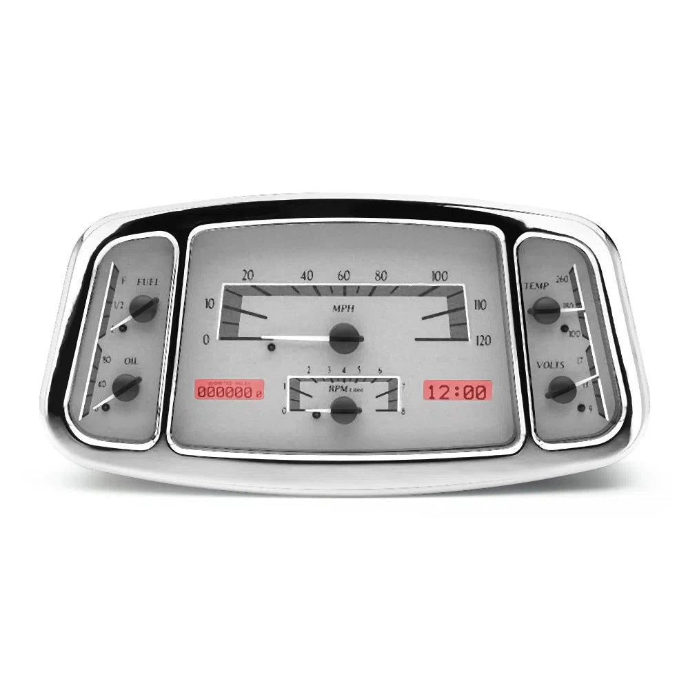 Dakota Digital 1933-1934 Ford Car VHX Gauge Kit VHX-33F-Silver Gauge Kit with Red Display VHX-33F-S-R-Lionparts Powersports