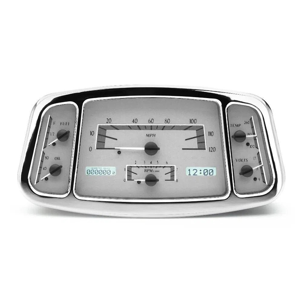 Dakota Digital 1933-1934 Ford Car VHX Gauge Kit VHX-33F-Silver Gauge Kit with White Display VHX-33F-S-W-Lionparts Powersports