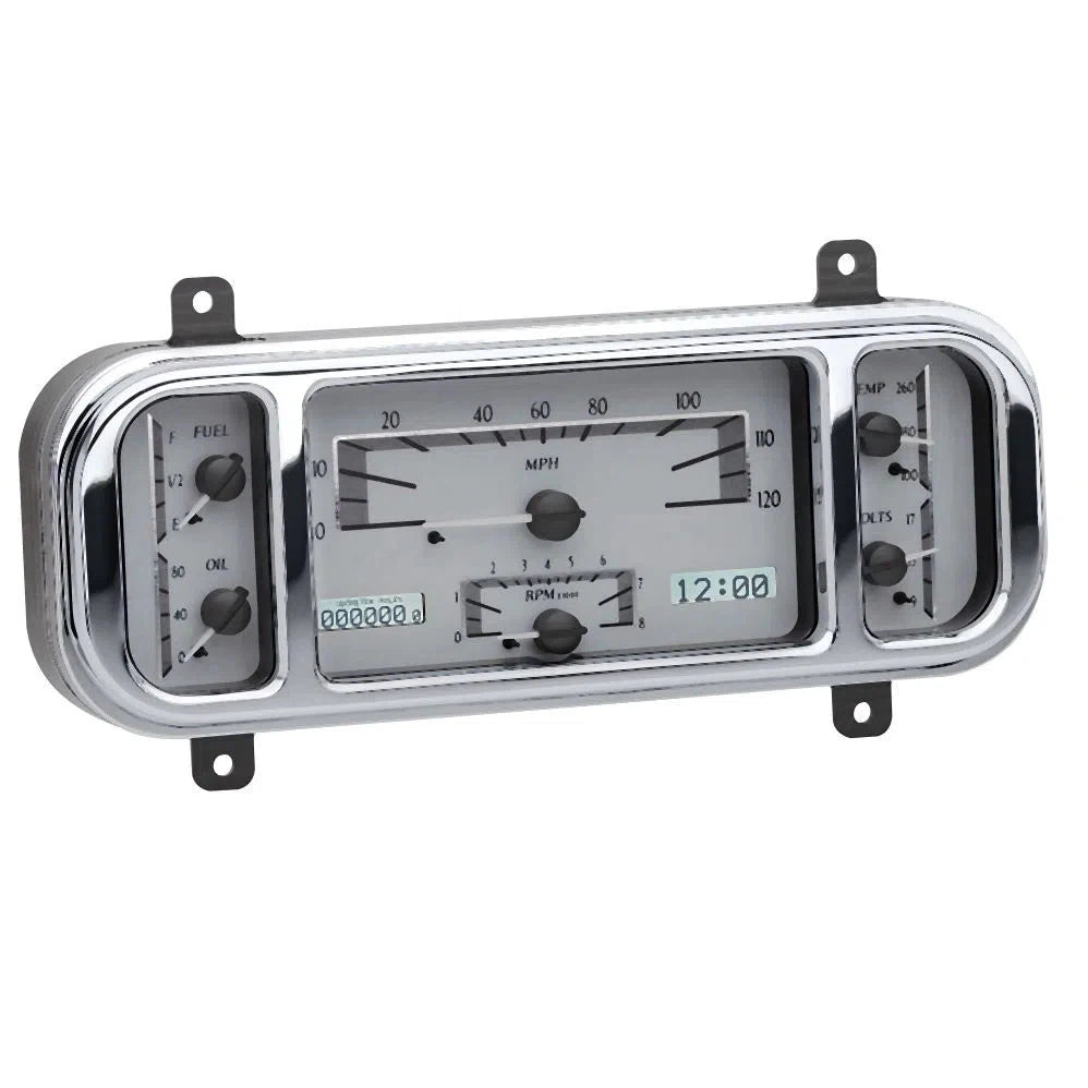 Dakota Digital 1937-1938 Chevrolet Car VHX Gauge Kit VHX-37C-Silver Gauge Kit with White Display VHX-37C-S-W-Lionparts Powersports