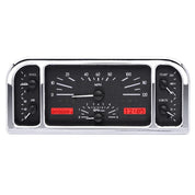 Dakota Digital 1937-1938 Ford Car VHX Gauge Kit VHX-37F-Black Panel Gauge Kit with Red Display VHX-37F-K-R-Lionparts Powersports