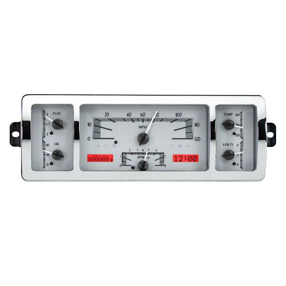 Dakota Digital 1940-1946 Chevrolet Truck VHX Gauge Kit VHX-40C-PU-Silver Gauge Kit with Red Display VHX-40C-PU-S-R-Lionparts Powersports