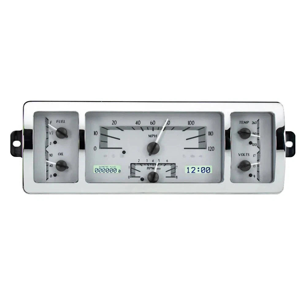 Dakota Digital 1940-1946 Chevrolet Truck VHX Gauge Kit VHX-40C-PU-Silver Gauge Kit with White Display VHX-40C-PU-S-W-Lionparts Powersports