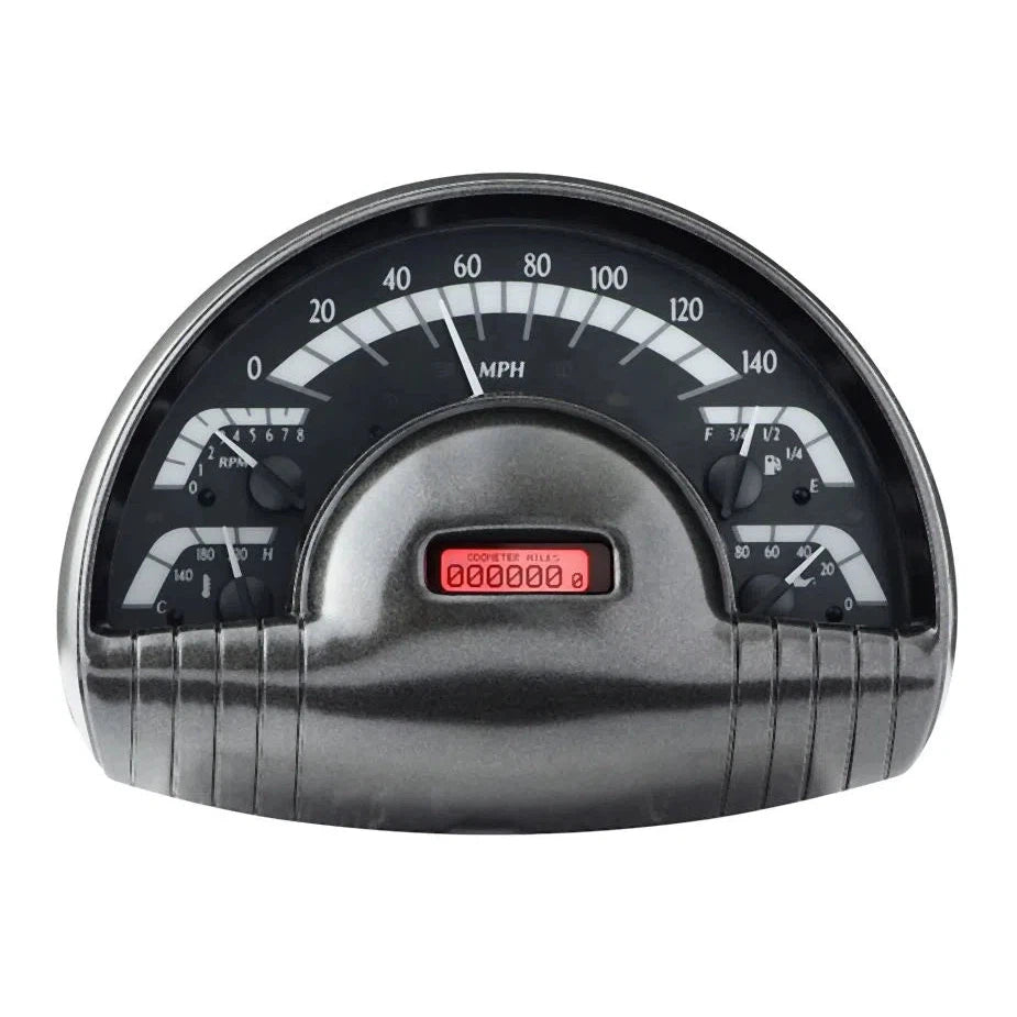 Dakota Digital 1949-1950 Oldsmobile VHX Gauge Kit VHX-49O-Black Panel Gauge Kit with Red Display VHX-49O-K-R-Lionparts Powersports