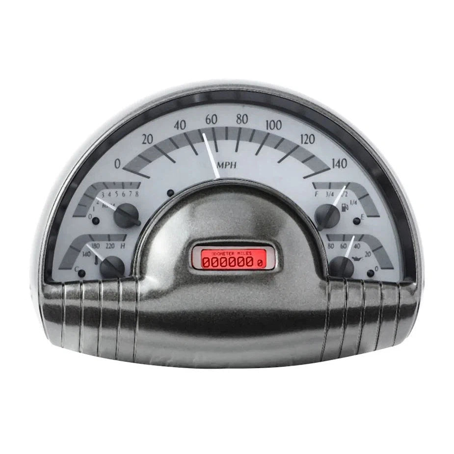 Dakota Digital 1949-1950 Oldsmobile VHX Gauge Kit VHX-49O-Silver Gauge Kit with Red Display VHX-49O-S-R-Lionparts Powersports