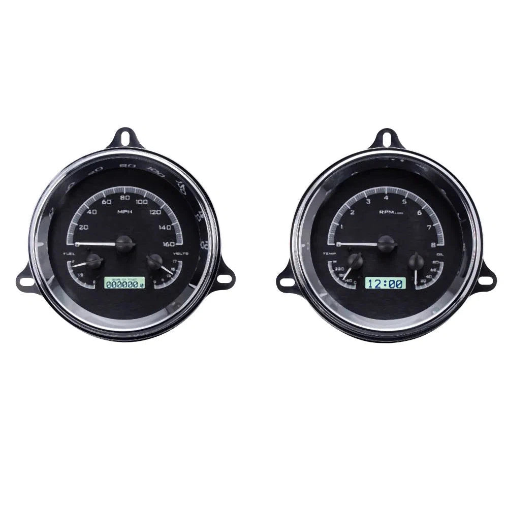 Dakota Digital 1954 Chevrolet Truck VHX Gauge Kit VHX-54C-PU-Black Panel Gauge Kit with White Display VHX-54C-PU-K-W-Lionparts Powersports