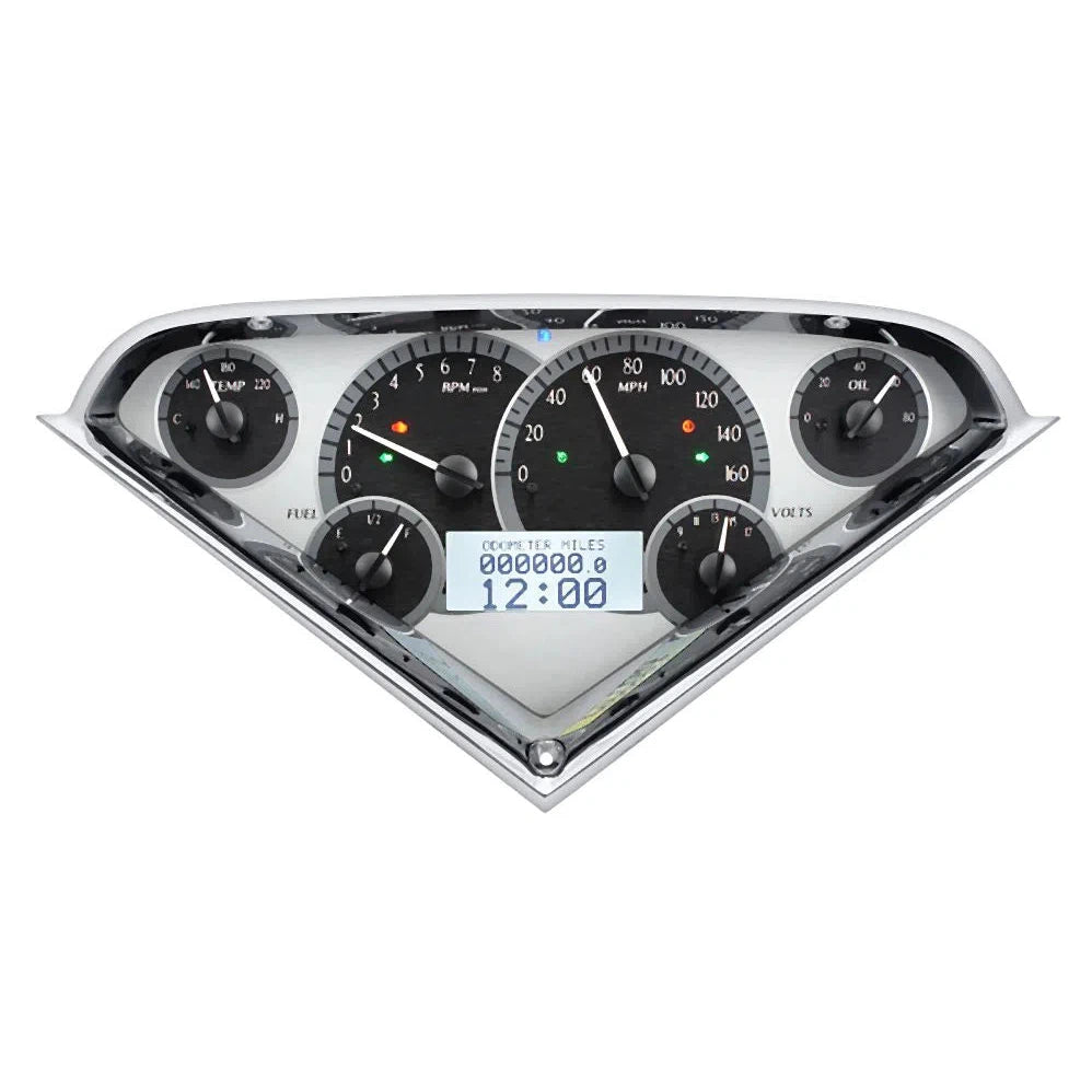 Intellitronix DP6000R Digital Dash Panel For 1955-1959 Chevy Truck – Red LED Gauges