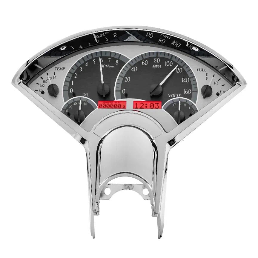 Dakota Digital 1955-1956 Chevrolet Car VHX Gauge Kit VHX-55C-Silver Gauge Kit with Red Display VHX-55C-S-R-Lionparts Powersports