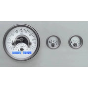 Dakota Digital 1955-1986 Jeep CJ VHX Gauge Kit VHX-55J-Silver Gauge Kit with Blue Display VHX-55J-S-B-Lionparts Powersports