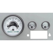 Dakota Digital 1955-1986 Jeep CJ VHX Gauge Kit VHX-55J-Silver Gauge Kit with Red Display VHX-55J-S-R-Lionparts Powersports