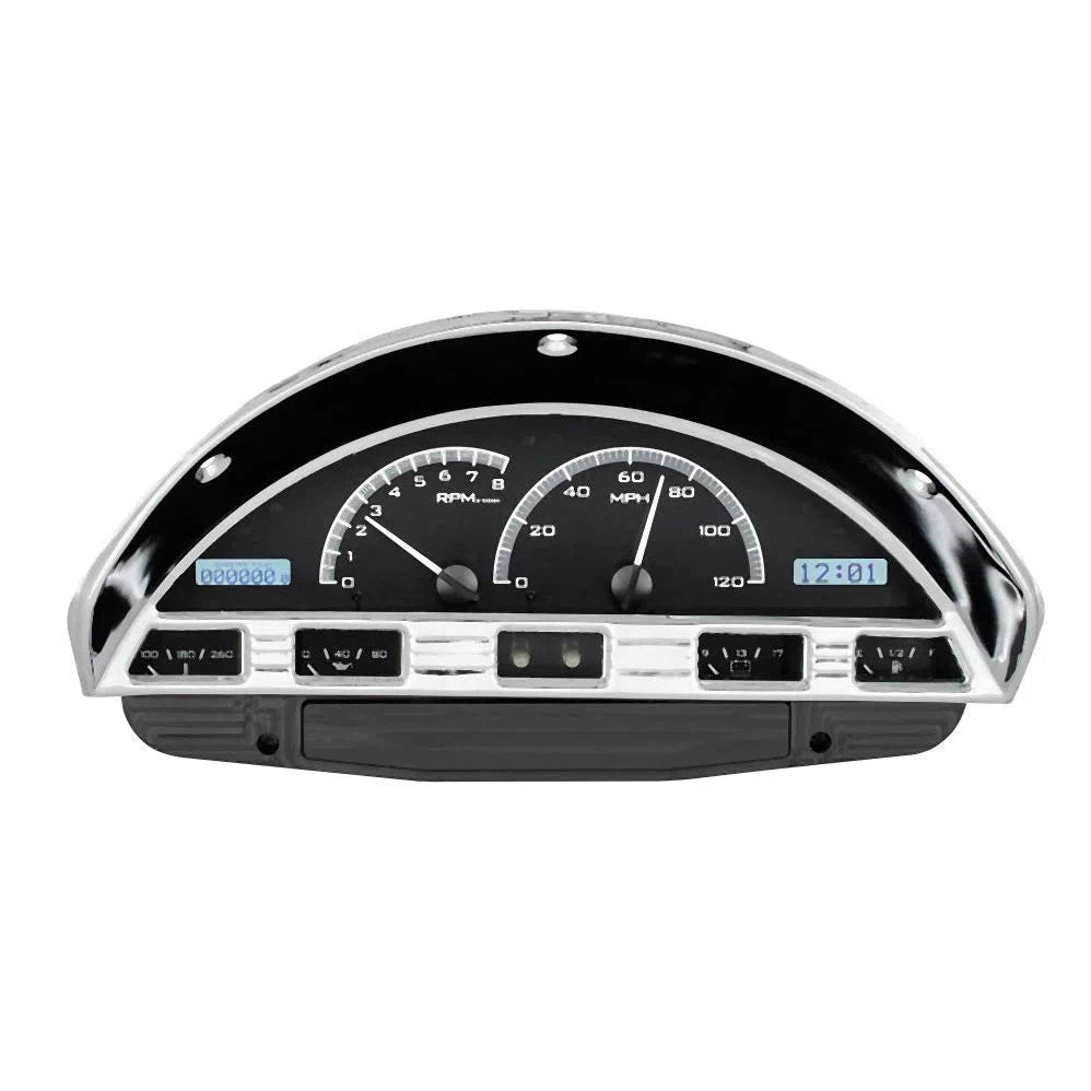 Dakota Digital 1956 Ford F100 VHX Gauge Kit VHX-56F-PU-Black Panel Gauge Kit with White Display VHX-56F-PU-K-W-Lionparts Powersports