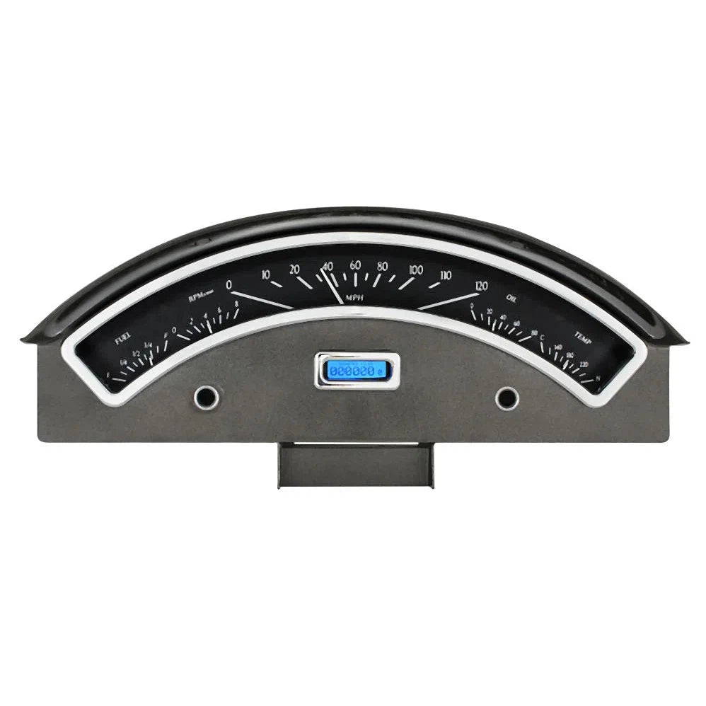 Dakota Digital 1957 Ford Car VHX Gauge Kit VHX-57F-Black Panel Gauge Kit with Blue Display VHX-57F-K-B-Lionparts Powersports