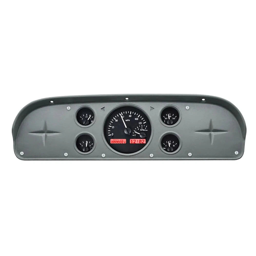 Dakota Digital 1957-1960 Ford Pickup VHX Gauge Kit VHX-57F-PU-Black Panel Gauge Kit with Red Display VHX-57F-PU-K-R-Lionparts Powersports