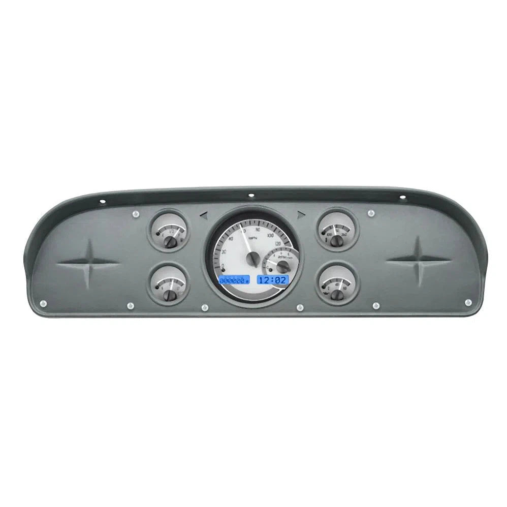 Dakota Digital 1957-1960 Ford Pickup VHX Gauge Kit VHX-57F-PU-Silver Gauge Kit with Blue Display VHX-57F-PU-S-B-Lionparts Powersports