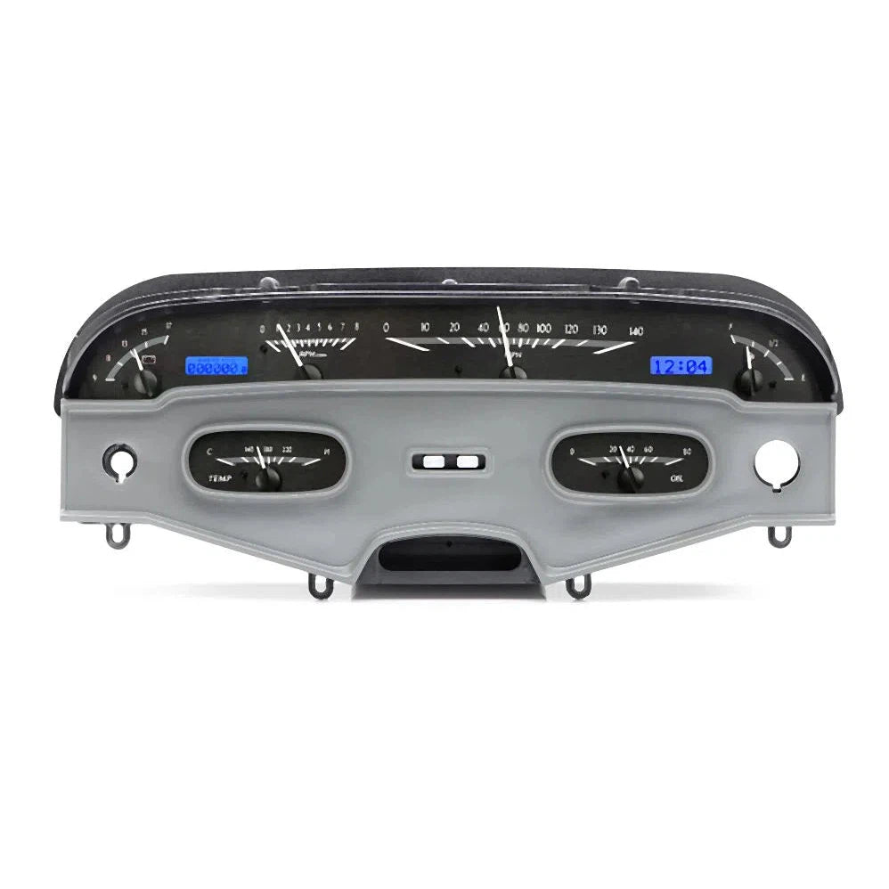 Dakota Digital 1958 Chevrolet Impala VHX Gauge Kit VHX-58C-IMP-Black Panel Gauge Kit with Blue Display VHX-58C-IMP-K-B-Lionparts Powersports