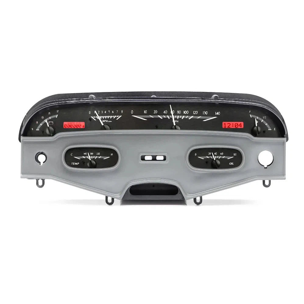 Dakota Digital 1958 Chevrolet Impala VHX Gauge Kit VHX-58C-IMP-Black Panel Gauge Kit with Red Display VHX-58C-IMP-K-R-Lionparts Powersports