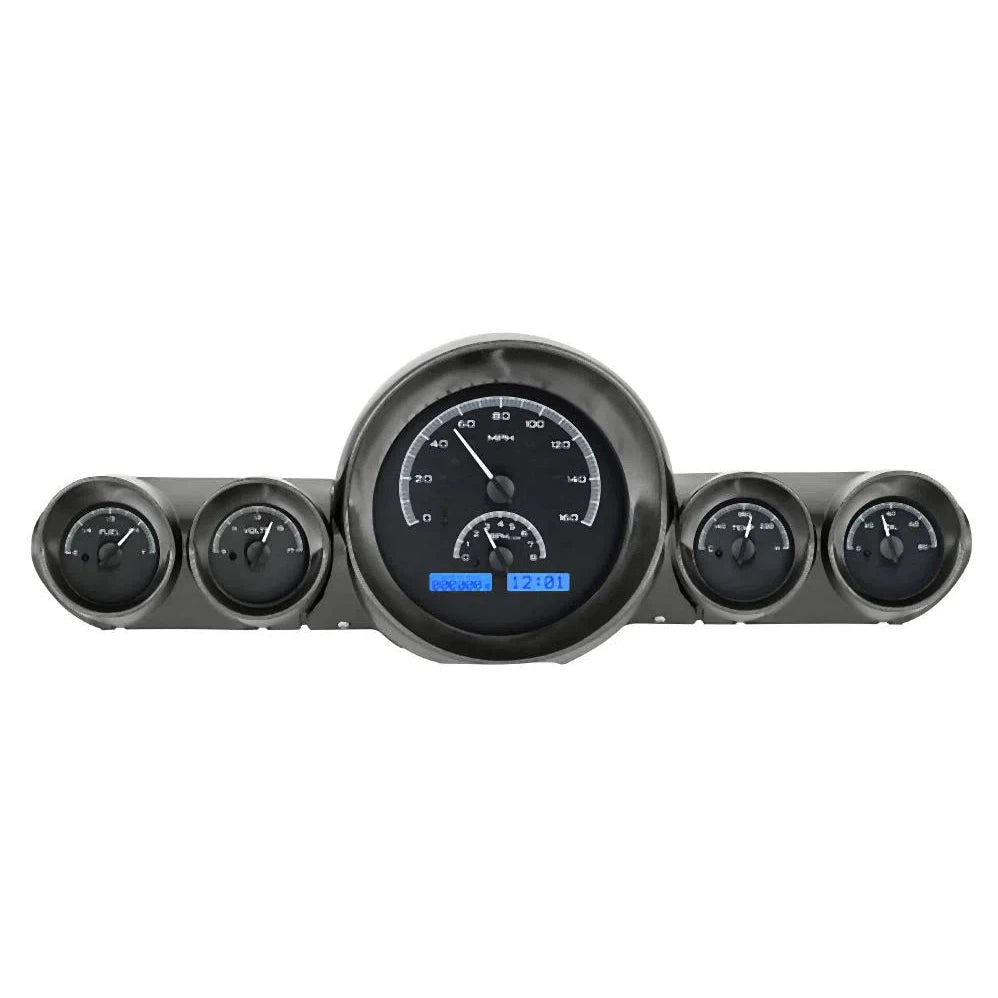 Dakota Digital 1959-1960 Chevrolet Impala VHX Gauge Kit VHX-59C-IMP-Black Panel Gauge Kit with Blue Display VHX-59C-IMP-K-B-Lionparts Powersports