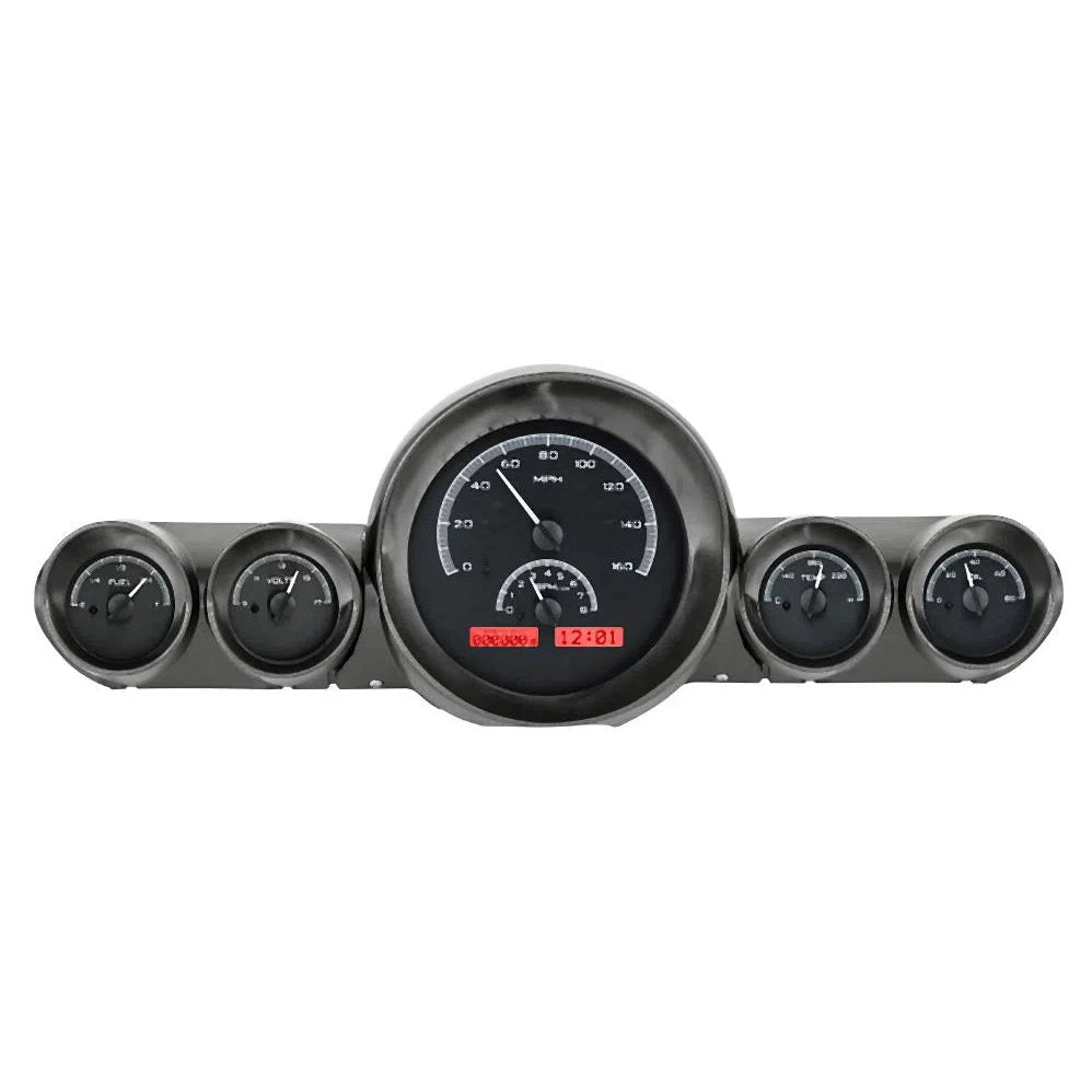 Dakota Digital 1959-1960 Chevrolet Impala VHX Gauge Kit VHX-59C-IMP-Black Panel Gauge Kit with Red Display VHX-59C-IMP-K-R-Lionparts Powersports