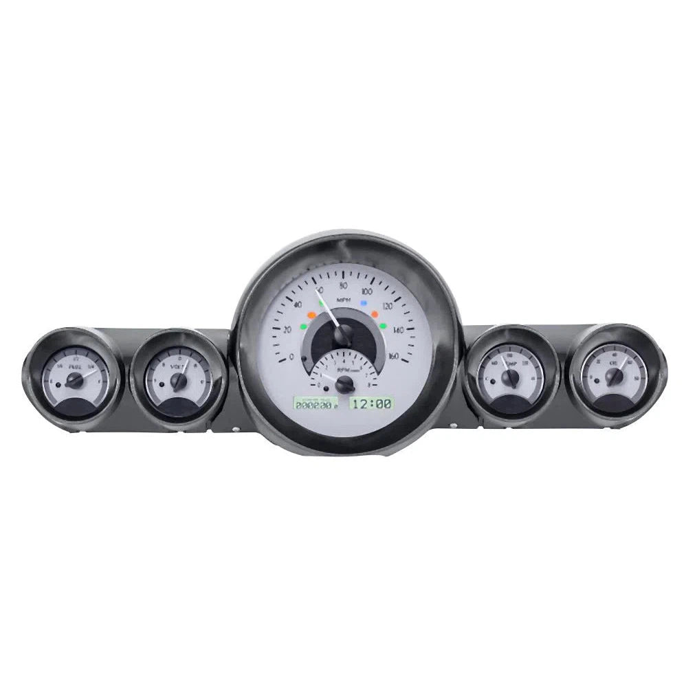 Dakota Digital 1959-1960 Chevrolet Impala VHX Gauge Kit VHX-59C-IMP-Silver Gauge Kit with White Display VHX-59C-IMP-S-W-Lionparts Powersports