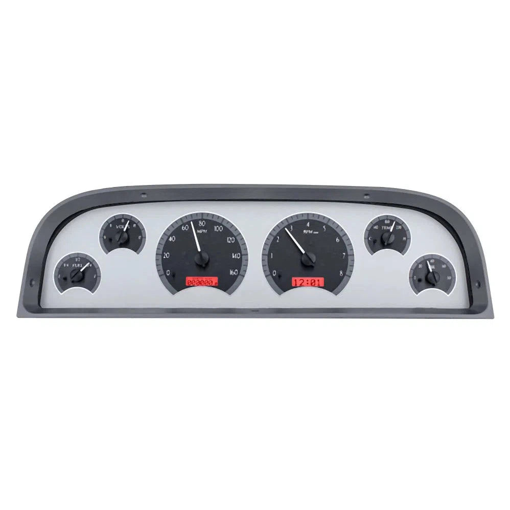 Dakota Digital 1960-1963 Chevrolet Pickup VHX Gauge Kit VHX-60C-PU-Silver Gauge Kit with Red Display VHX-60C-PU-S-R-Lionparts Powersports