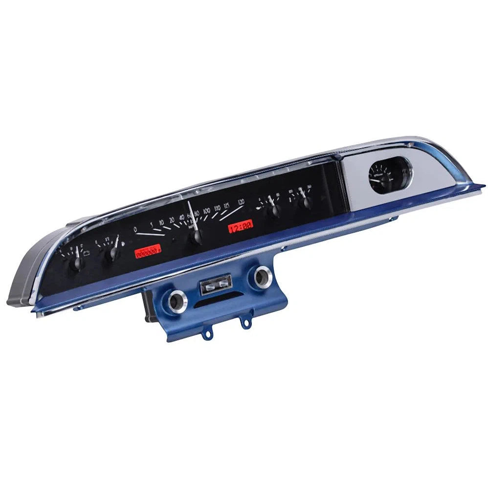 Dakota Digital 1960 Ford VHX Gauge Kit VHX-60F-GAL-Black Panel Gauge Kit with Red Display VHX-60F-GAL-K-R-Lionparts Powersports