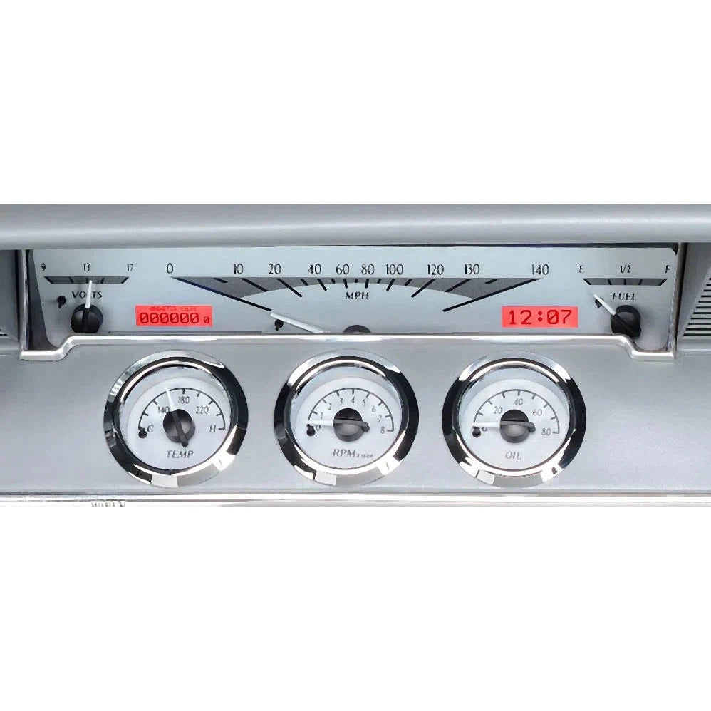 Dakota Digital 1961-1962 Chevrolet Impala VHX Gauge Kit VHX-61C-IMP-Silver Gauge Kit with Red Display VHX-61C-IMP-S-R-Lionparts Powersports