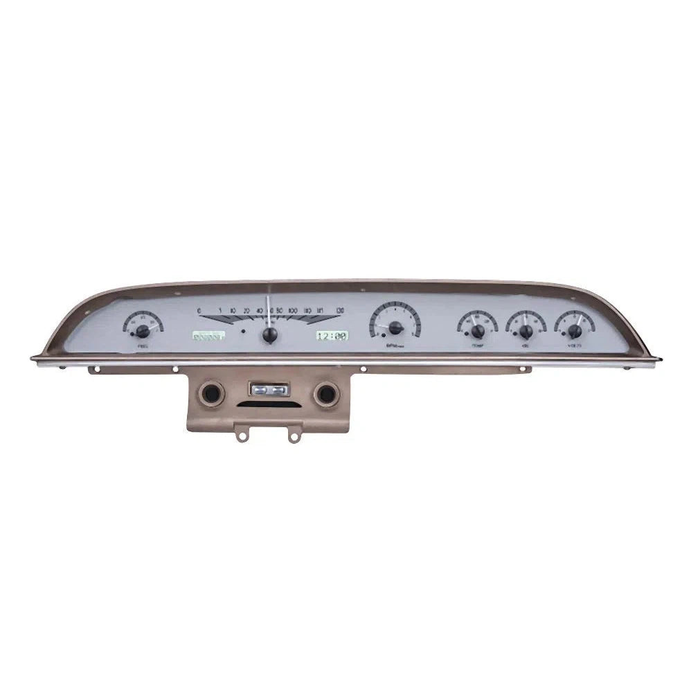 Dakota Digital 1962 Ford Galaxie VHX Gauge Kit VHX-62F-GAL-Silver Gauge Kit with White Display VHX-62F-GAL-S-W-Lionparts Powersports