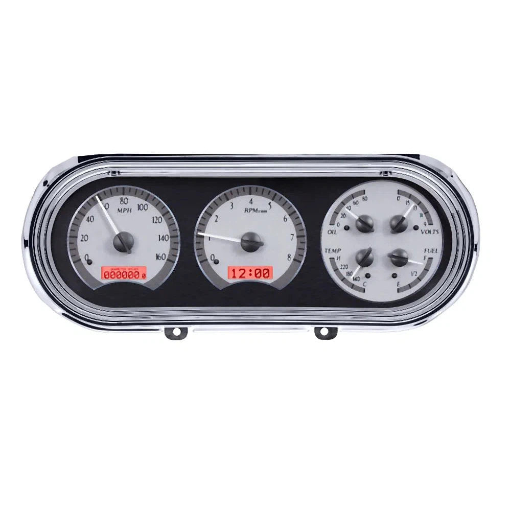 Dakota Digital 1963-1965 Chevrolet Nova VHX Gauge Kit VHX-63C-NOV-Silver Gauge Kit with Red Display VHX-63C-NOV-S-R-Lionparts Powersports