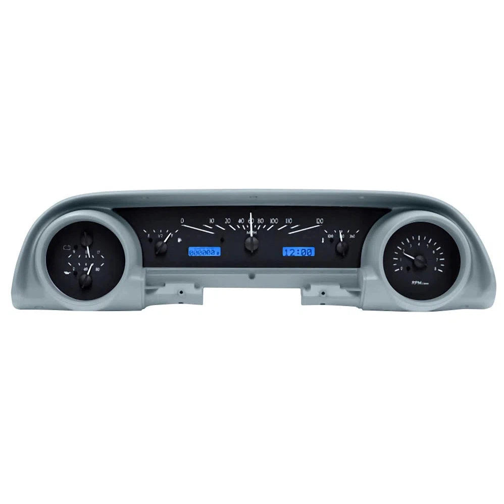 Dakota Digital 1963-1964 Ford VHX Gauge Kit VHX-63F-GAL-Black Panel Gauge Kit with Blue Display VHX-63F-GAL-K-B-Lionparts Powersports