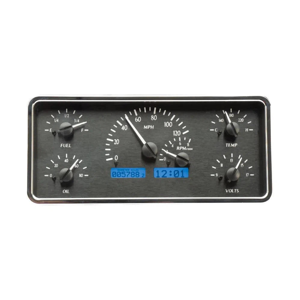  J-Trucks VHX Gauge Kit VHX-63J-WAG-Black Panel Gauge Kit with Blue Display VHX-63J-WAG-K-B-Lionparts Powersports