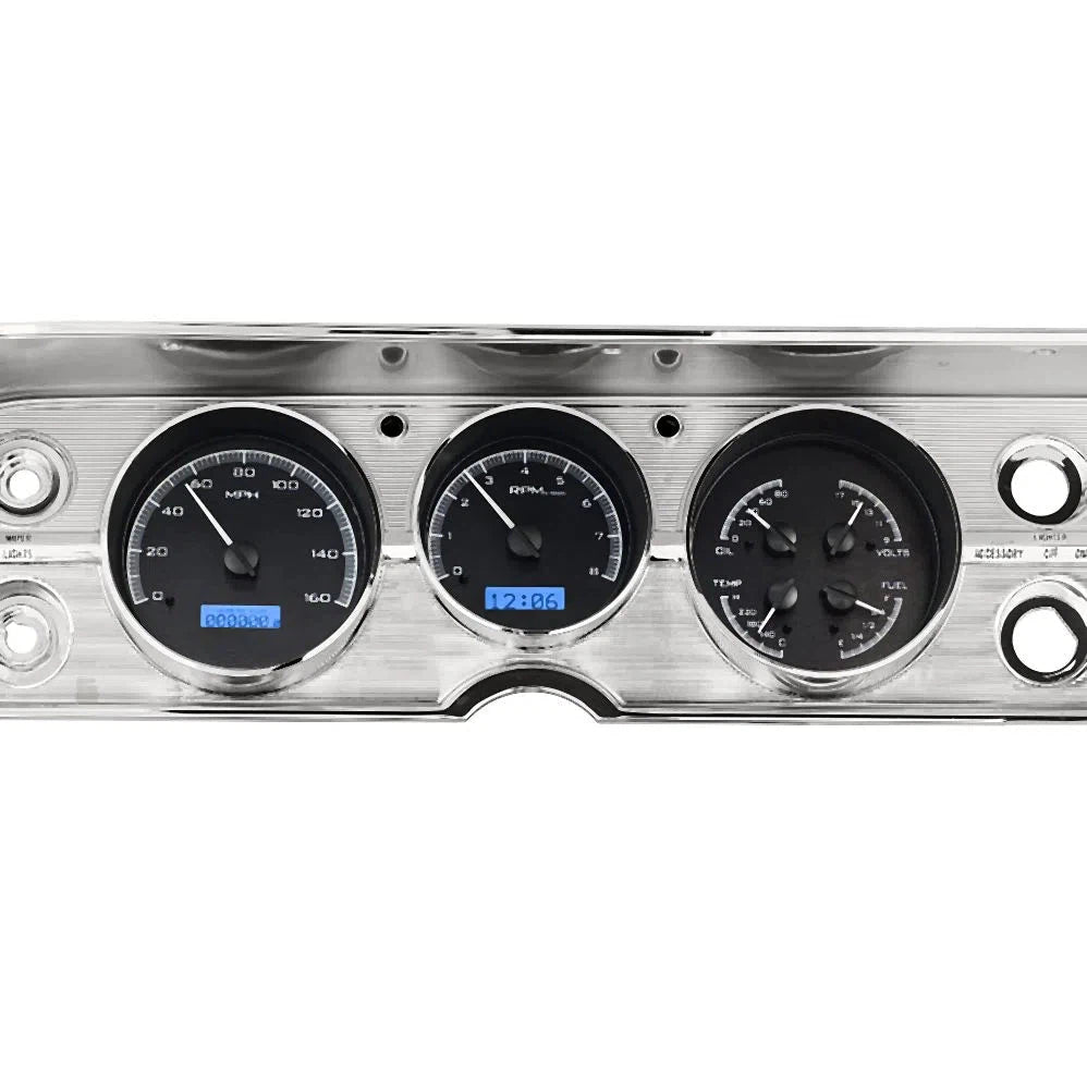 Dakota Digital 1964-1965 Chevrolet Chevelle VHX Gauge Kit VHX-64C-CVL-Black Panel Gauge Kit with Blue Display VHX-64C-CVL-K-B-Lionparts Powersports