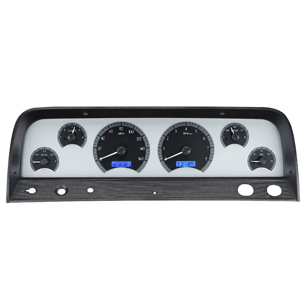 Dakota Digital 1964-1966 Chevrolet Pickup VHX Gauge Kit VHX-64C-PU-Silver Gauge Kit with Blue Display VHX-64C-PU-S-B-Lionparts Powersports