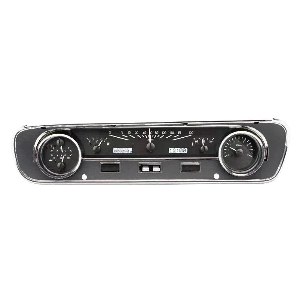 Dakota Digital 1964-1965 Ford Mustang / Falcon VHX Gauge Kit VHX-64F-FAL-Black Panel Gauge Kit with White Display VHX-64F-FAL-K-W-Lionparts Powersports