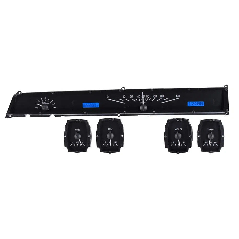 Dakota Digital 1964-1965 Lincoln Continental VHX Gauge Kit VHX-64L-Black Panel Gauge Kit with Blue Display VHX-64L-K-B-Lionparts Powersports