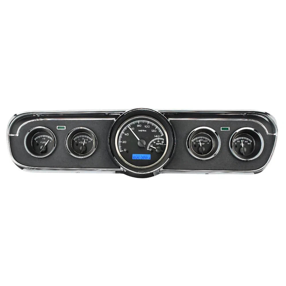 Dakota Digital 1965-1966 Ford Mustang VHX Gauge Kit VHX-65F-MUS-Black Panel Gauge Kit with Blue Display VHX-65F-MUS-K-B-Lionparts Powersports